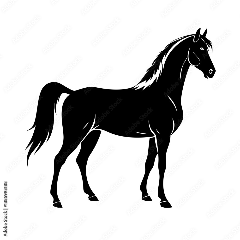 Fototapeta premium Graceful horse vector design