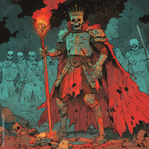 Halloween Illustration arts of ghosts and fear people