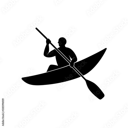 kayak on a white background