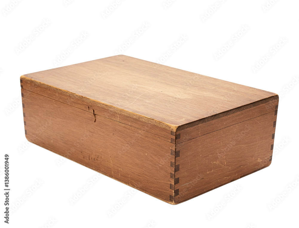 Light brown wooden box, isolated on a transparent background, png image, showcasing simple, rustic design, ideal for product display or storage concepts Light brown wooden box, isolated on a transparent background, png image, showcasing simple, rustic design, ideal for product display or storage concepts