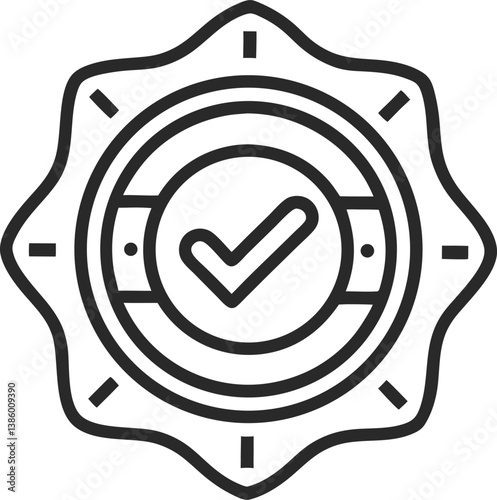 Trusted outline icon