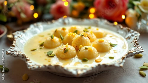 Rich and Creamy Gulab Jamun: A Traditional Indian Dessert Delight.