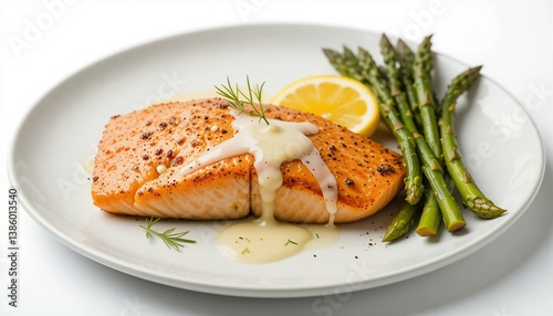 grilled salmon steak