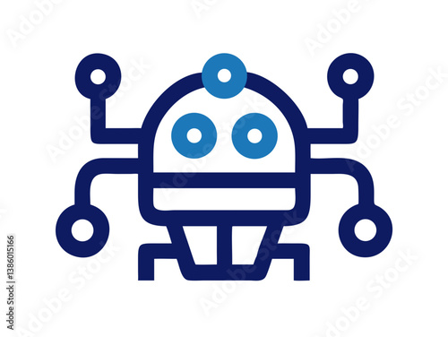 robot logo design 