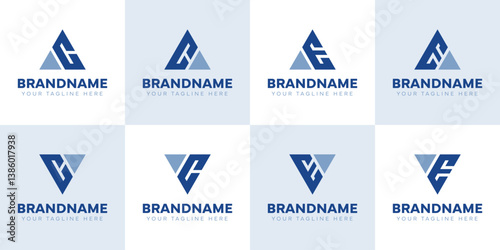 Letters AC CA VC CV AE EA VE EV Logo Set, Suitable For Any Brand