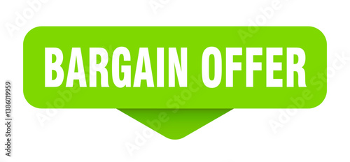 bargain offer sticker. bargain offer sign on transparent background