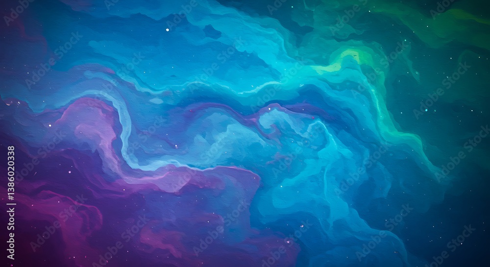 Fototapeta premium Celestial Flow AI Generated