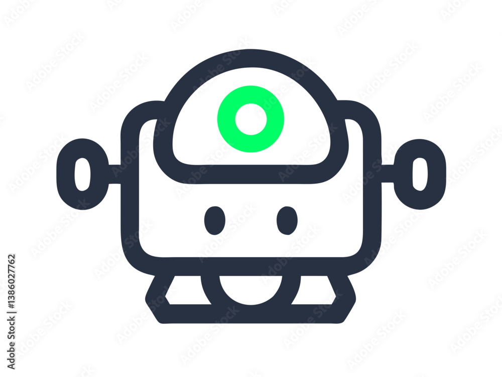 Obraz premium robot logo 