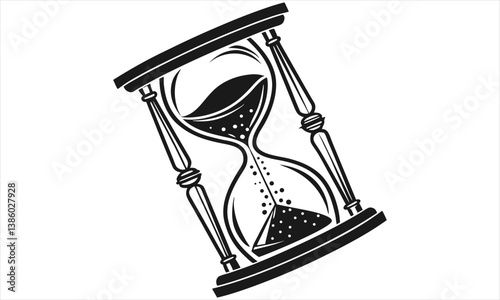 illustration of hourglass