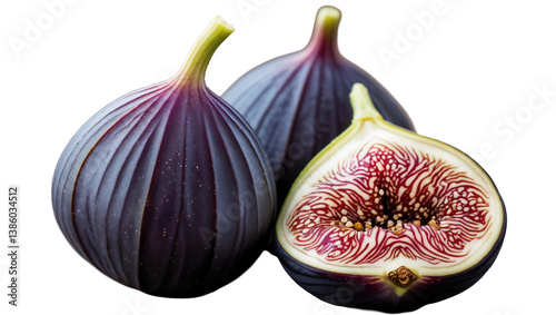 High-Quality PNG Image of Figs with Transparent Background..