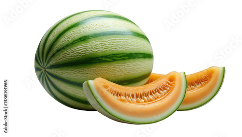 High-Quality PNG Image of Watermelon with Transparent Background..