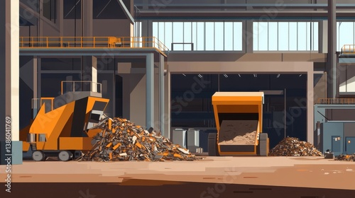 Industrial Scrap Metal Processing Facility Overview