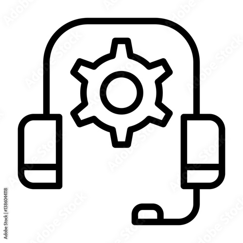 Customer Center Outline Icon