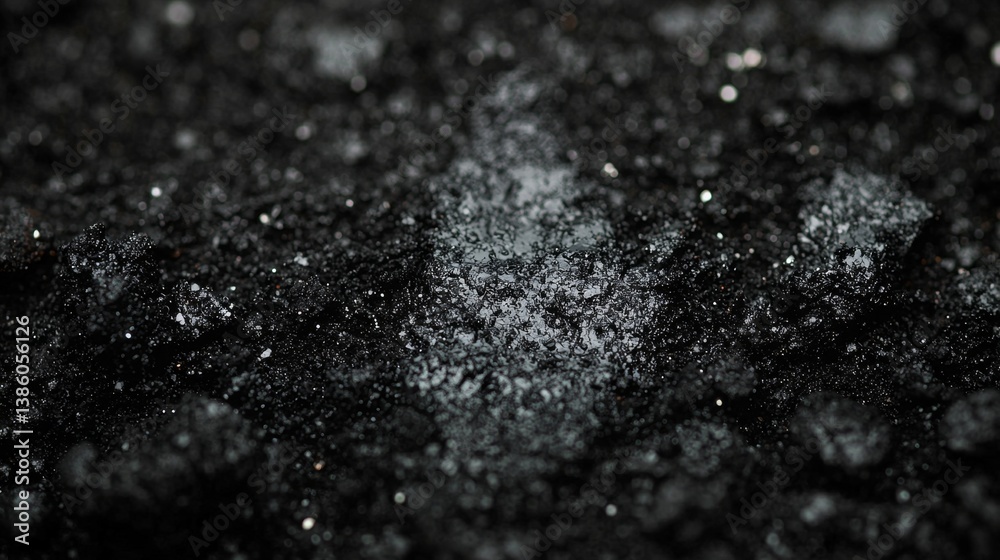 a close up of a black surface with water droplets on it a close up of a black surface with water droplets on it