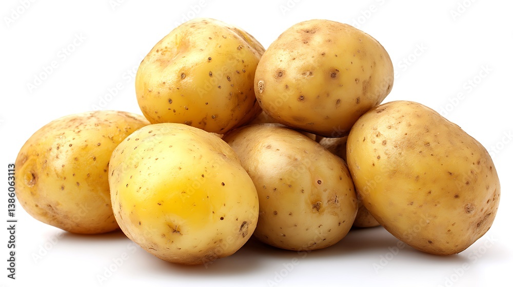 Whole potatoes ready to bake on white
Whole potatoes ready to bake on white