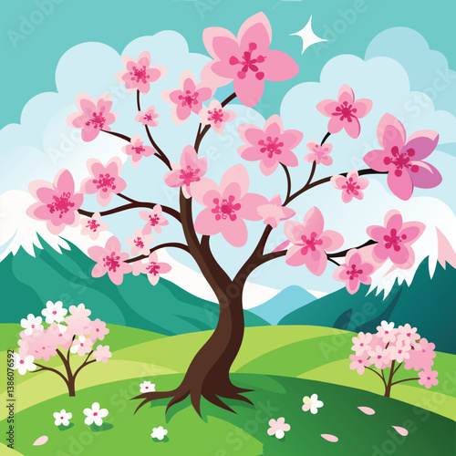 spring tree with flowers
