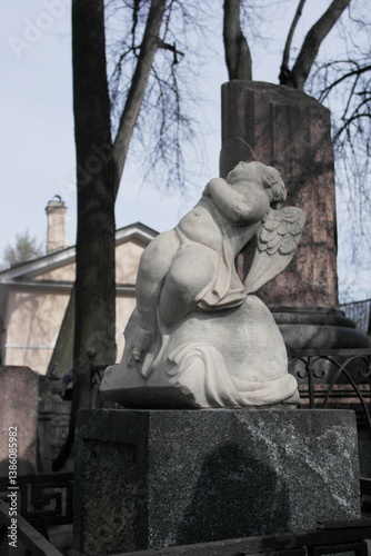 statue, sculpture, monument, architecture, history, city, old, cemetery
