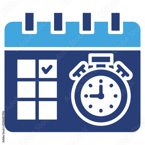 Deadline Two Color Icon