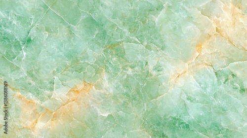 Elegant green marble wallpaper with gold border, luxurious background for upscale designs