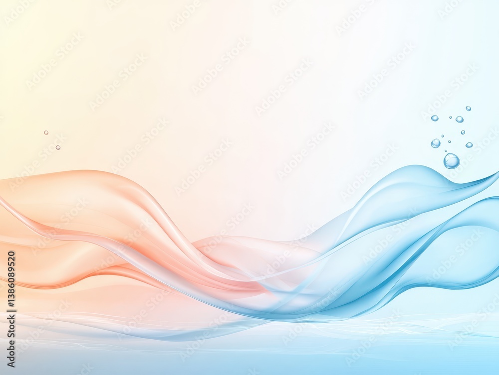 Fototapeta premium Dynamic water waves abstract background, captivating blend of fluidity and motion for modern design