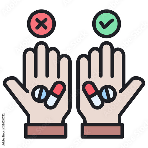 Placebo Effect Lineal Color Icon