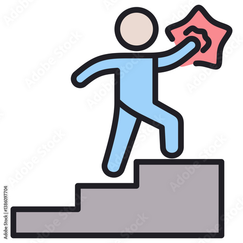Accomplish Lineal Color Icon
