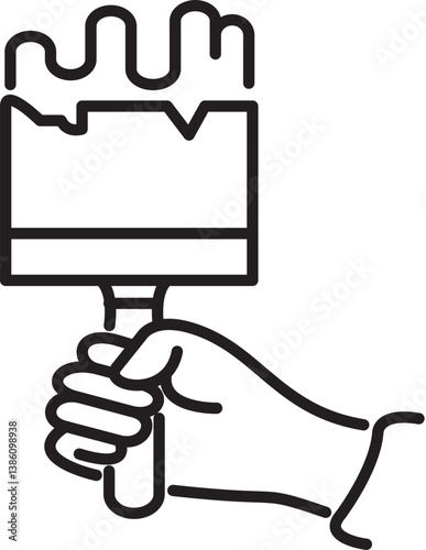paint roller icon 