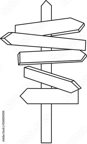 road sign  icon 