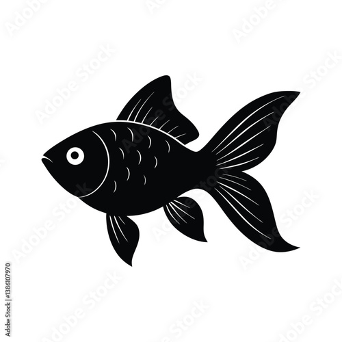 goldfish silhouette art
