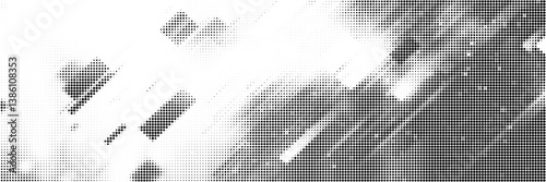 Halftone background vector, abstract backdrop design with two tone pattern and copy space for edit your content	