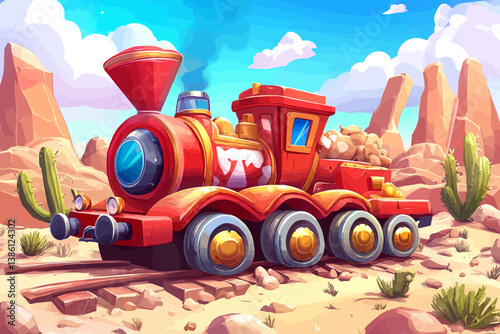 Toy train landscape 