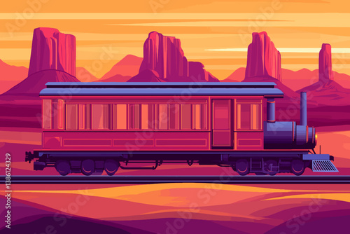train in the desert