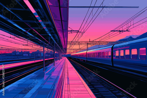 train in the night