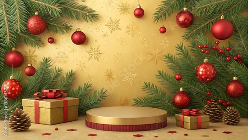 Gold Red Festivity
