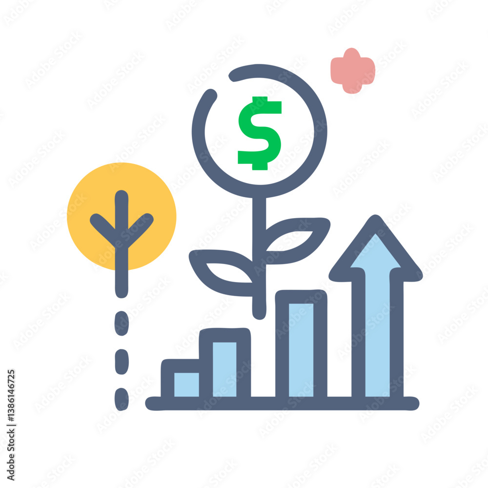 Charming Growth Icon for Positive Change Charming Growth Icon for Positive Change