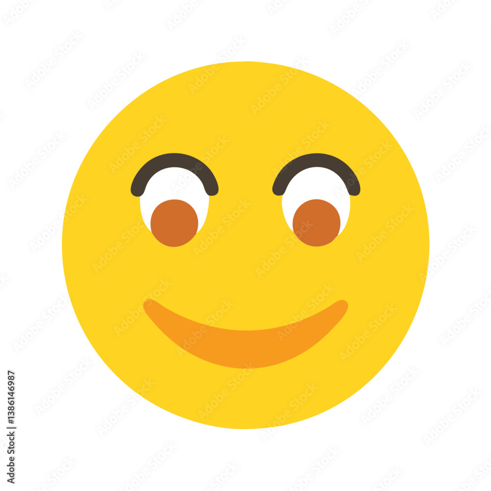 Fototapeta premium Fun Happy Face Icon for Kids' Designs