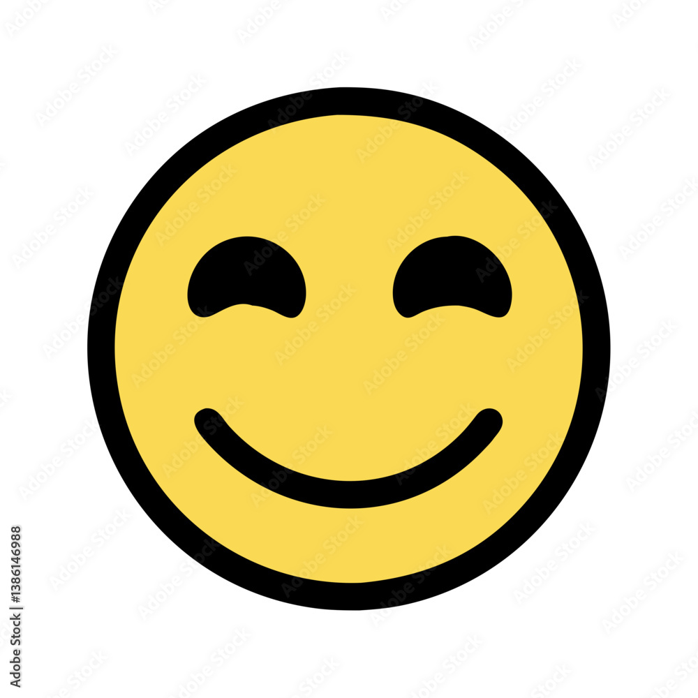 Charming Happy Face Icon for Creative Projects Charming Happy Face Icon for Creative Projects