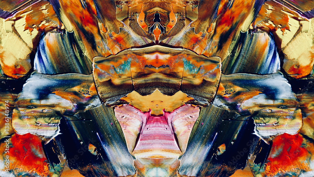 Fototapeta premium Abstract art background . Hand painting artwork on canvas .