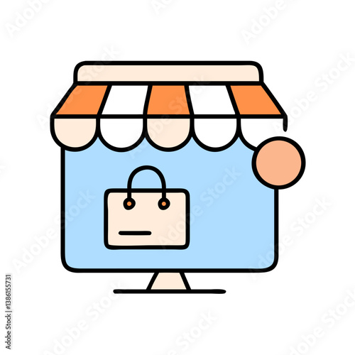 Online Shopping Store Ecommerce Website Digital Retail Shop
