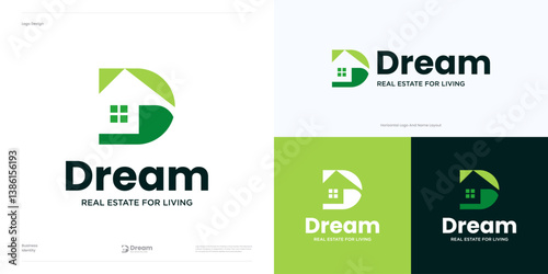 Modern letter D home logo icon design vector, Initial D house symbol for real estate, architecture, property, agency, building construction, residential, interior furniture sign and brand identity.