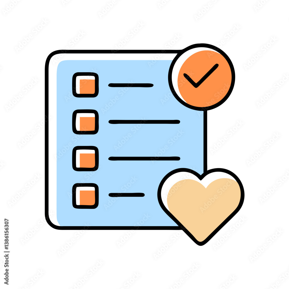 Checklist Heart Task Management Completed Love Goals Tasks Checklist Heart Task Management Completed Love Goals Tasks