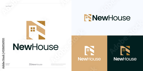 Modern letter N home logo icon design vector, Initial symbol N house  for real estate, architecture, property, agency, building construction, residential, interior furniture sign and brand identity.