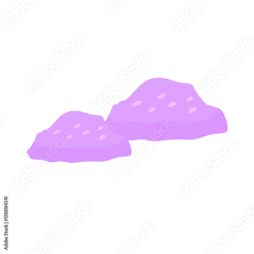 Coral reef stones icon. Vector illustration.