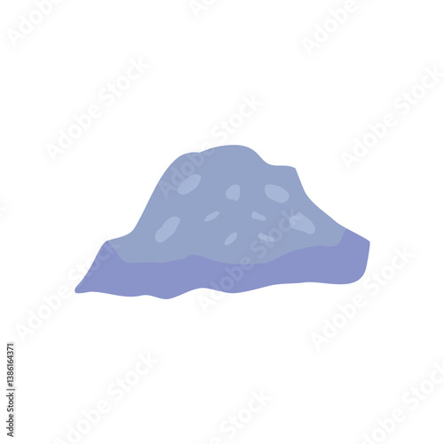 Coral reef stones icon. Vector illustration.