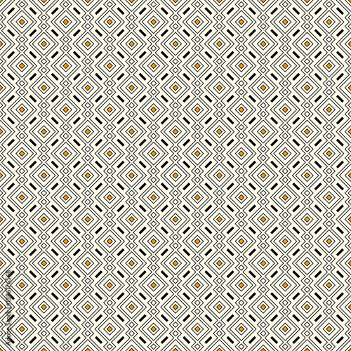 Ethnic, tribal seamless surface pattern. Repeated diamonds and rhombuses motif. Folk background. Folkloric wallpaper. Geometric ornament. Geo digital paper, textile print. Vector art