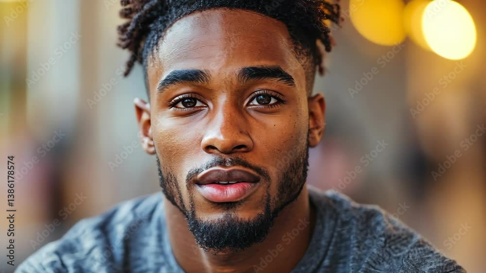 Portrait of a Young Man with Dreadlocks Portrait of a Young Man with Dreadlocks