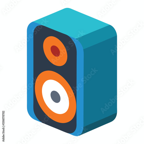 Stereo speakers icon represents audio equipment for music sound