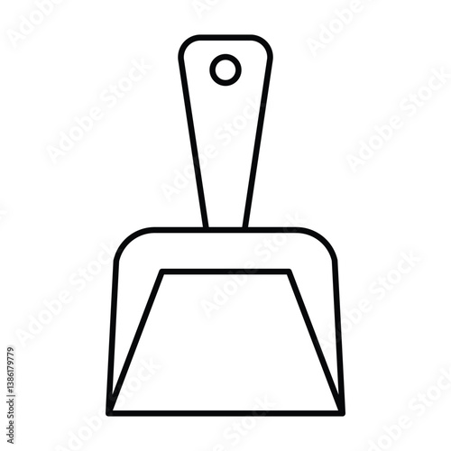 Dustpan vector, pixel perfect, illustrator file 
