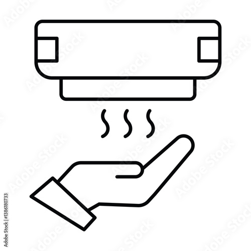 Hand Dryer vector, pixel perfect, illustrator file 
