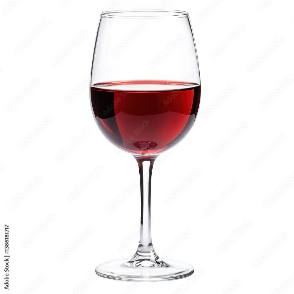 Elegant glass of red wine on for drink photography and design inspiration Elegant glass of red wine on for drink photography and design inspiration
